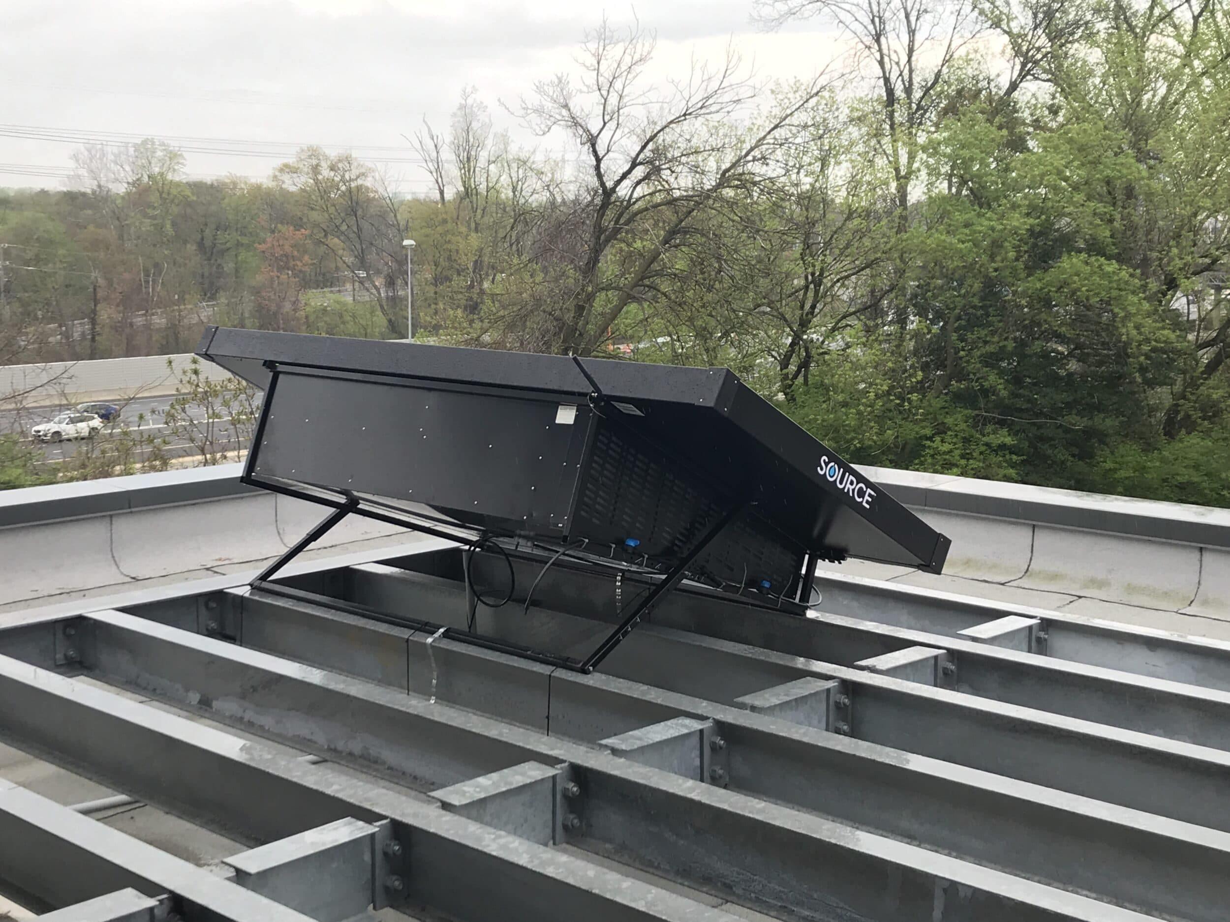 SOURCE Hydropanel on rooftop of Co